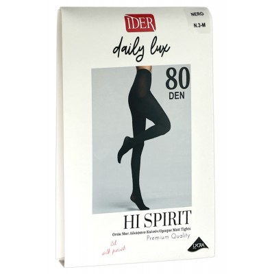 Ider - Γυναικείο Opaque 3D Αδιάφανο Καλσόν 80 Den από Μαλακή Μικροΐνα DAILY-LUX-HISPIRIT