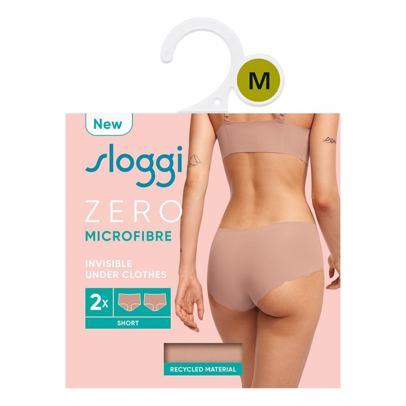 Sloggi ZERO Microfibre 2.0 H Short 2Τμχ - Χωρίς Ραφές