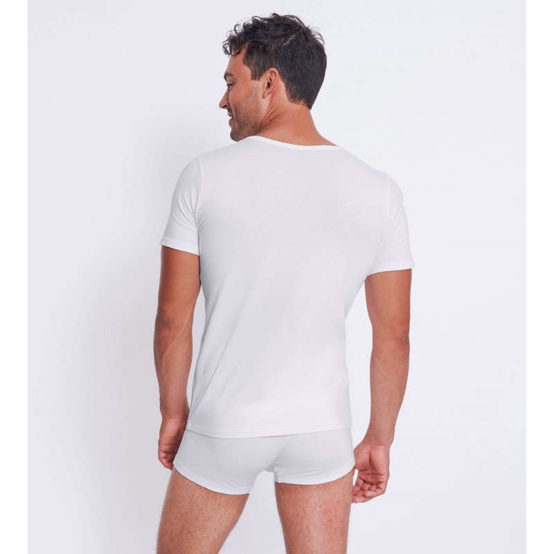 Sloggi Men GO ABC 2.0 H O-Neck 2P Ανδρικό Φανελάκι με Μανίκι Συσκευασία 2 Τεμαχίων