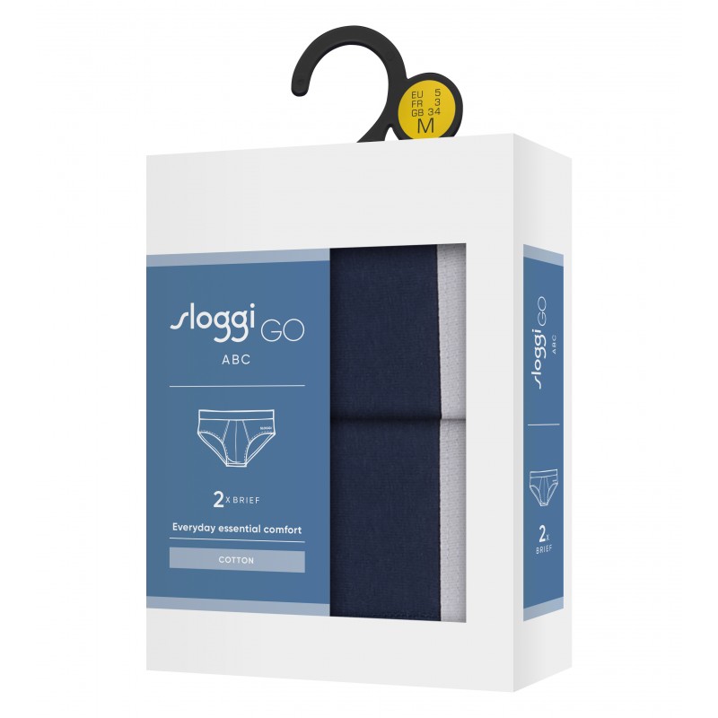 Sloggi Men Go ABC 2.0 H Brief 2P Ανδρικά Σλιπ Midi Σετ 2 Τεμαχίων