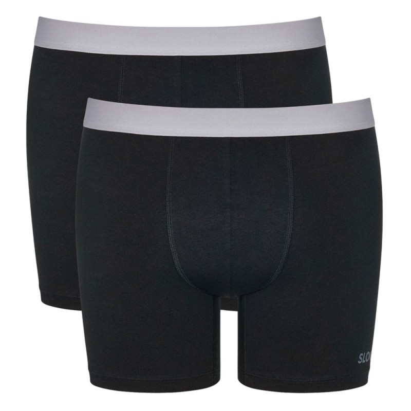Sloggi Men Go ABC 2.0 H Short 2P Ανδρικά Μπόξερ με Μακρύ Πόδι Σετ 2 Τεμαχίων