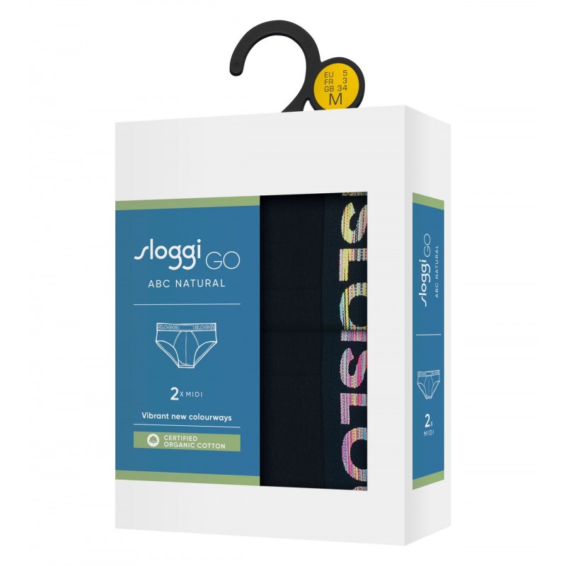 Sloggi Men GO ABC Natural B H Midi 2P - Σετ 2 Τεμαχίων