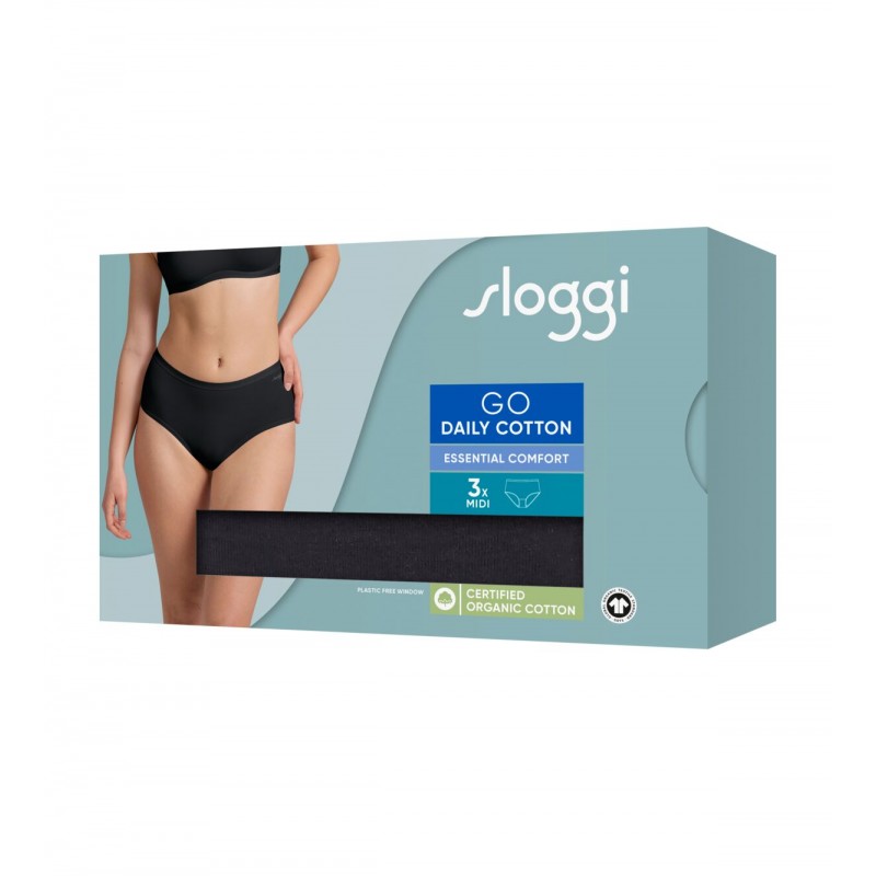 Sloggi GO Daily Cotton Midi C3P - 3Τεμάχια