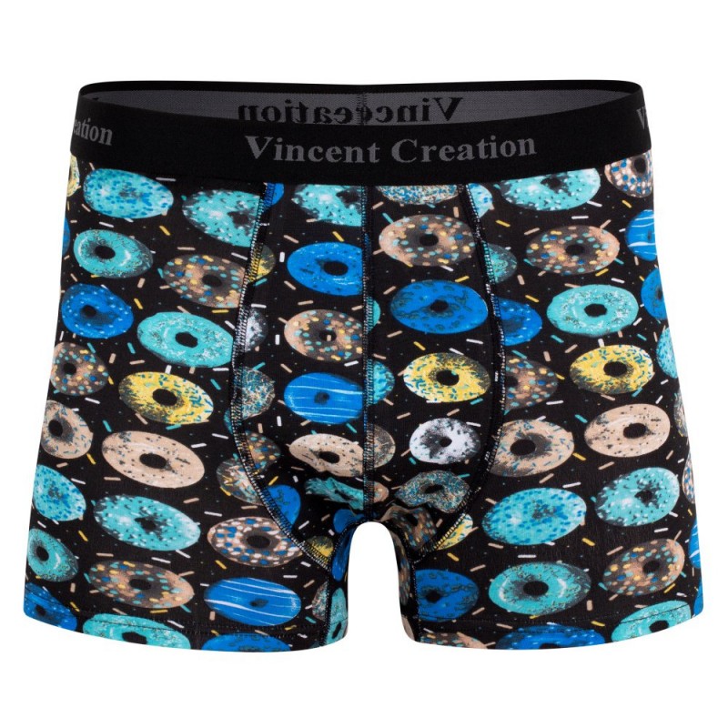 Vincent Creation - Ανδρικό Boxer Cotton Trunks Donuts All-Over Print 2-pack