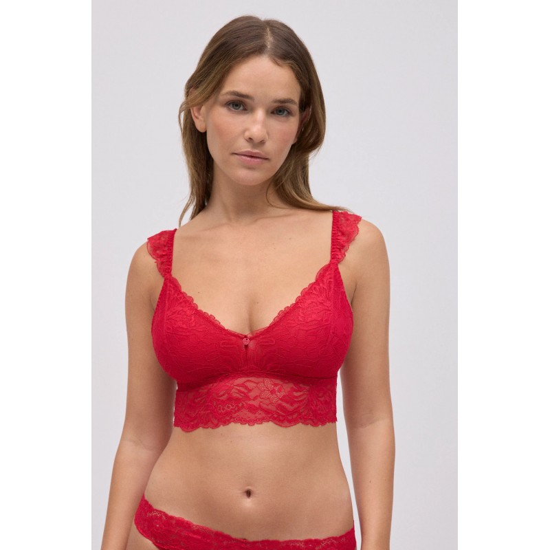 Ysabel Mora - Γυναικείο Bralette Χωρίς Μπανέλα Christmas Collection
