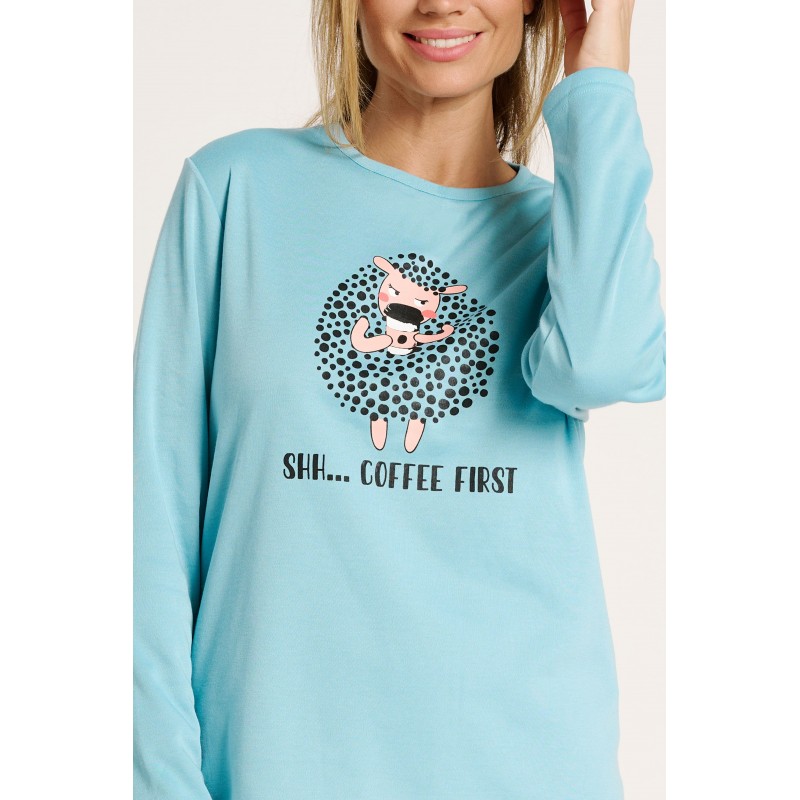 MUYDEMI - Γυναικεία Χειμερινή Πυτζάμα με Sheep-Print