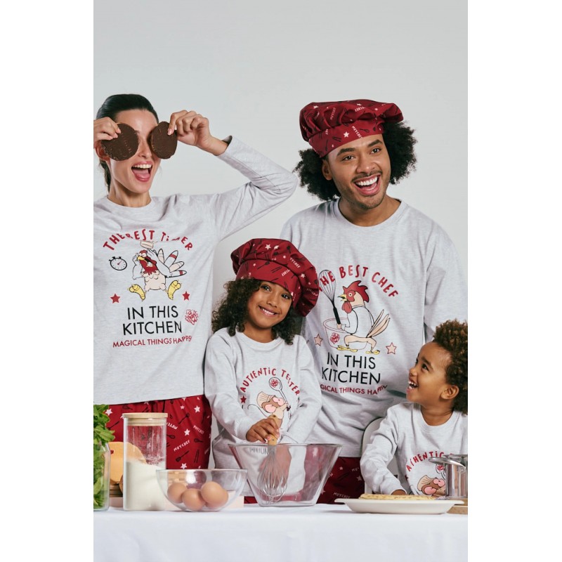 MUYDEMI - Γυναικεία Χειμερινή Πυτζάμα με Kitchen-Print XMAS