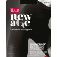 Ider - NEW AGE 30 Den Διάφανο Ελαστικό Αντικυτταριδικό Καλσόν - ΜΑΥΡΟ