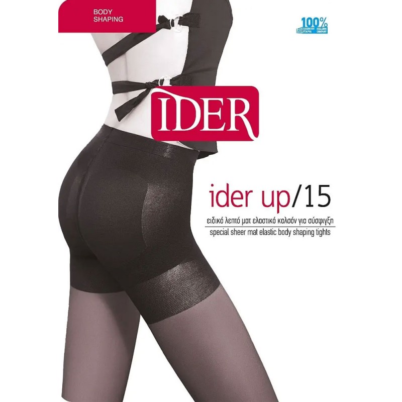 Ider Up 15Den Γυναικείο Καλσόν Λεπτό Ματ Body Shaping με Λαστέξ Κιλότα - DAINO