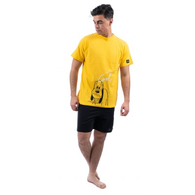 Sara - Ανδρική Βαμβακερή Πυτζάμα με Κοντό Παντελόνι