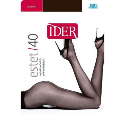 Ider Estet 40Den - Διάφανο Ημιμάτ Ελαστικό Καλσόν - ΜΟΚΑ