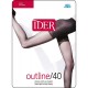 Ider - OUTLINE 40 DEN Body Shaping Διάφανο Ενισχυμένο Ελαστικό Καλσόν Λαστέξ Κιλότα με Πόδι
