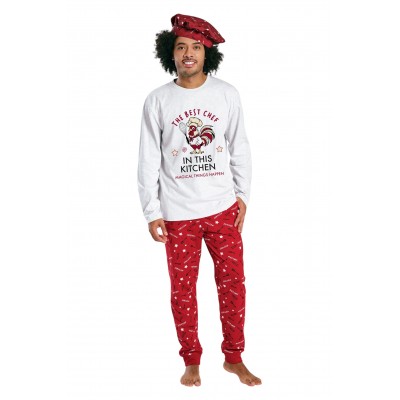 MUYDEMI - Ανδρική Χειμερινή Πυτζάμα The Best Chef XMAS