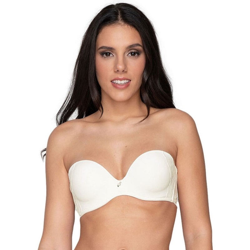 Luna Bra - Melody Σουτιέν Strapless Ιβουάρ - Cup Ε