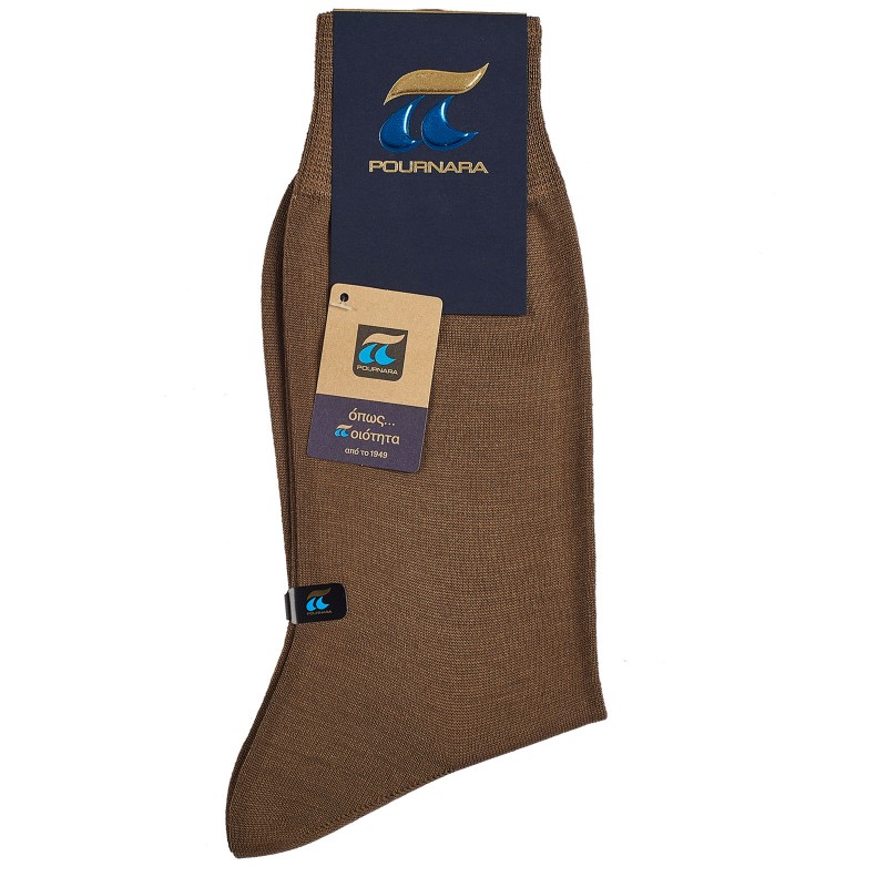 Πουρνάρα Μονόχρωμη Κλασική Κάλτσα 70% Μαλλί