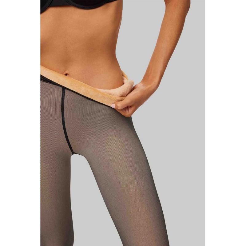 Ysabel Mora - Γυναικείο Ισοθερμικό Καλσόν Αόρατο 190 DEN Invisible Thermal Tights Plus Size XL