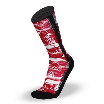 Lithe Scarlet Skulls - CrossFit Socks