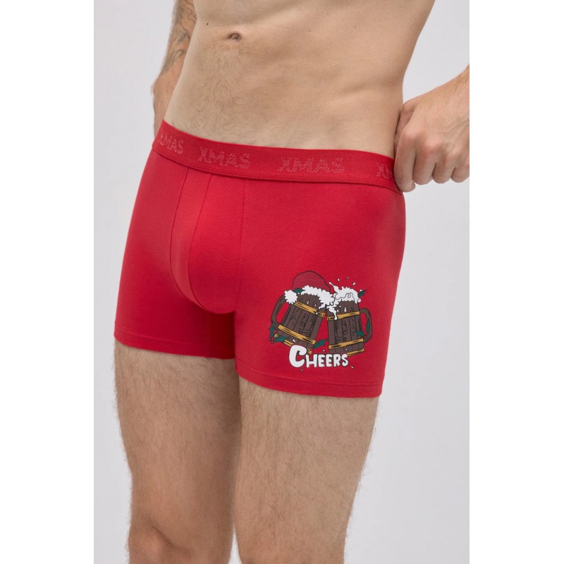 Ysabel Mora Ανδρικό Boxer με Εξωτερικό Λάστιχο XMAS Gift Box