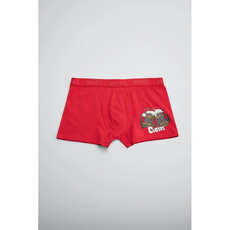 Ysabel Mora Ανδρικό Boxer με Εξωτερικό Λάστιχο XMAS Gift Box