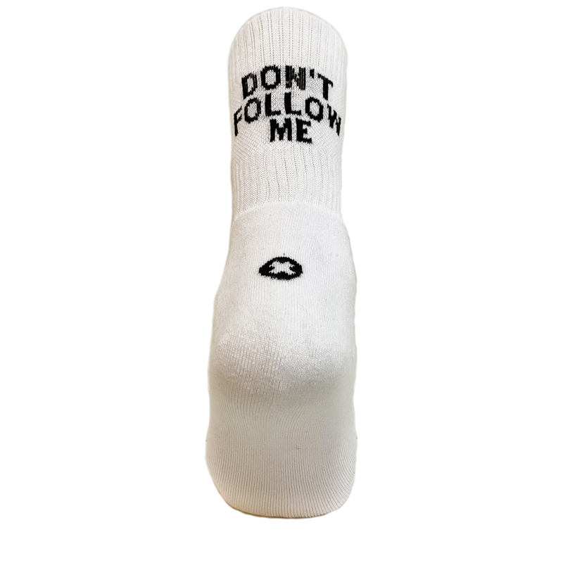 Sock-ing Socks ''DON'T FOLLOW ME'' - White