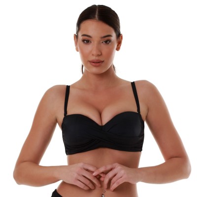 Bluepoint - Γυναικείο Μαγιό Σουτιέν Στράπλες Solids με Μπανέλα CUP D