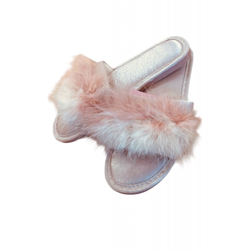 Ider - Γυναικεία Παντόφλα με Πούπουλα