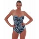 Bluepoint - Γυναικείο Strapless Ολόσωμο Μαγιό SAFARI CHIC CUP D
