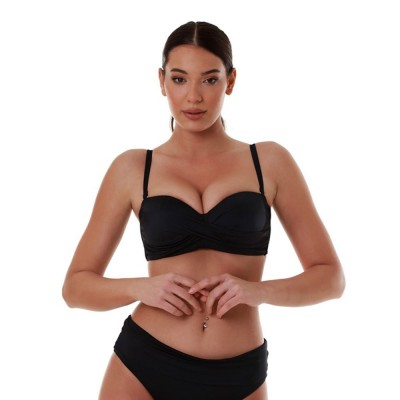 Bluepoint - Γυναικείο Μαγιό Σουτιέν Στράπλες με Μπανέλα SOLIDS CUP D