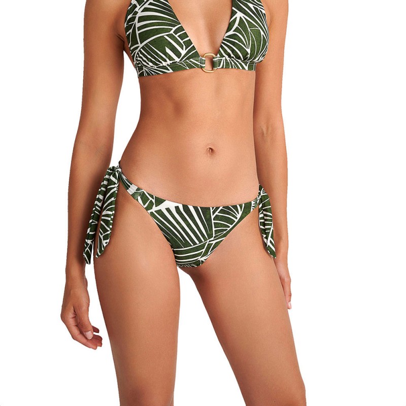 BLU4U - Γυναικείο Μαγιό Σλιπ με Δέσιμο στο Πλάι AMAZON STRIPES