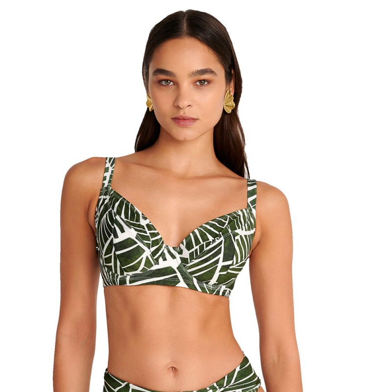 BLU4U - Γυναικείο Μαγιό Σουτιέν AMAZON STRIPES CUP D