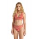 BLU4U Γυναικείο Μαγιό Σλιπ Ψηλόμεσο με Τύπωμα CORAL DAMASK