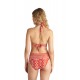 BLU4U Γυναικείο Μαγιό Σλιπ Ψηλόμεσο με Τύπωμα CORAL DAMASK
