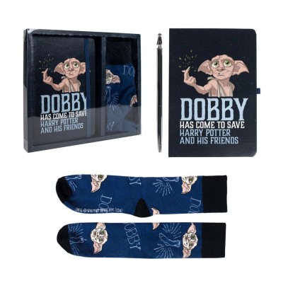 CERDA - HARRY POTTER Stationery Set & Sock Dobby Gift Box