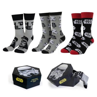 DISNEY - STAR WARS Unisex Κάλτσες σε Gift Box 3 Pack