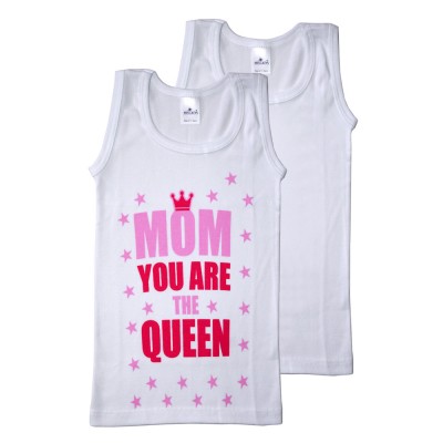 Helios - Δυάδα Φανέλα Χωρίς Μανίκι με Τύπωμα 