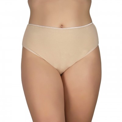 Α.A UNDERWEAR - Γυναικείο Σλιπ Tai Ψηλόμεσο Plus Size Cotton Συσκευασία 2 Τεμαχίων