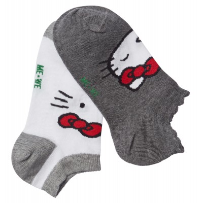 Me We Socks Παιδικό Βαμβακερό Sneaker με Σχέδιο Hello Spring (2 Ζεύγη)