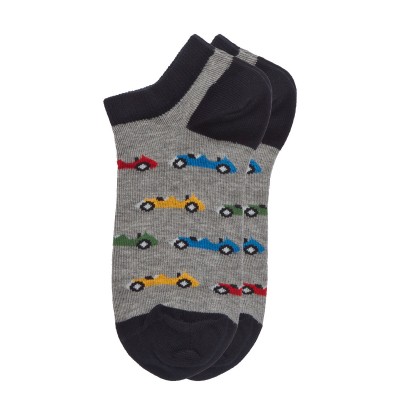 Me We Socks Παιδικό Βαμβακερό Sneaker με Σχέδιο Cars (2 Ζεύγη)