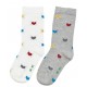 Me-We Παιδικές Βαμβακερές Kάλτσες για Κορίτσι με Σχέδιο Καρδιές (2 Zευγάρια)