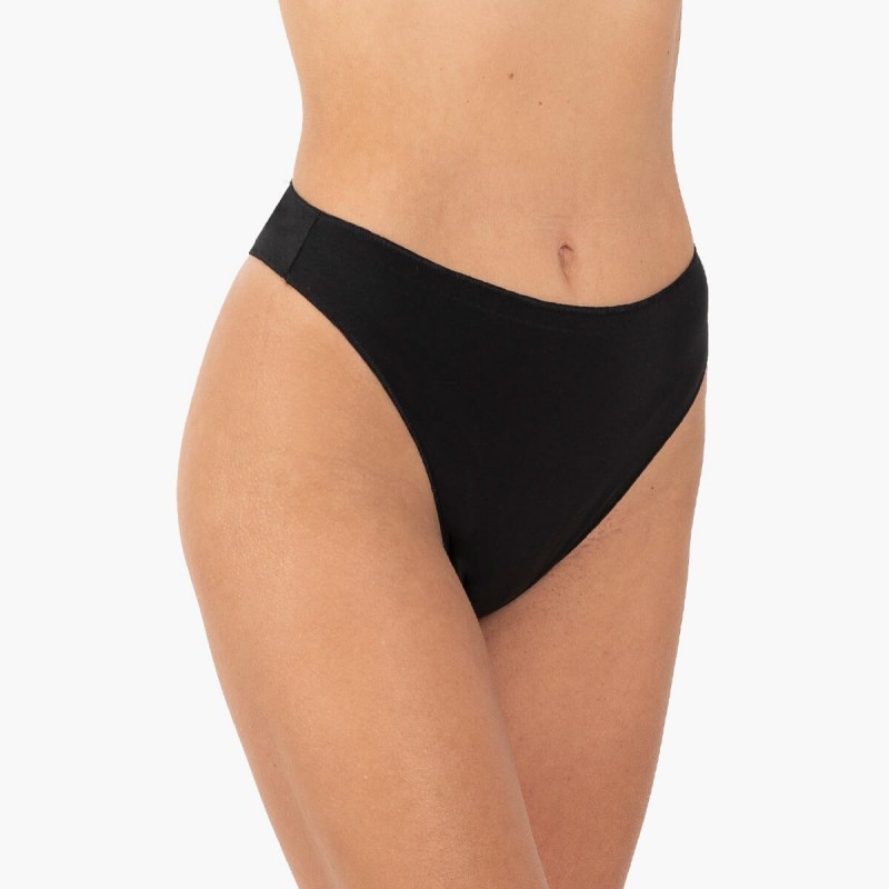 Α.A UNDERWEAR - Γυναικείο Ψηλόμεσο Στρινγκ Plus Size Cotton Modal Συσκευασία 3 Τεμαχίων (3XL, 4XL)