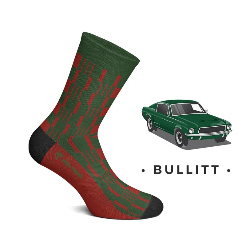 HEEL TREAD Socks - Petrolhead Collection - Ford Mustang - Bullitt