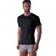 Wrap - Ανδρικό Τ-Shirt Classic Rib Κοντό Μανίκι Λαιμόκοψη Σετ 2 Τεμαχίων