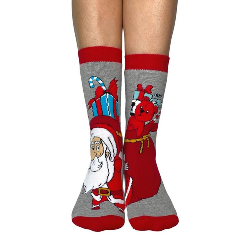 INIZIO - Γυναικεία Χριστουγεννιάτικη Κάλτσα Πετσέτα με Σχέδιο