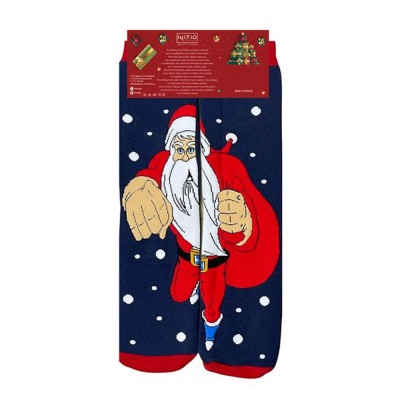 INIZIO - Γυναικεία Χριστουγεννιάτικη Κάλτσα Πετσέτα με Σχέδιο