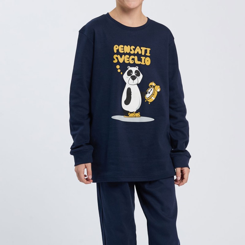 CRAZY FARM - Εφηβική Πυτζάμα για Αγόρι με Πατιλέτα και Σφικτήρα SVEGLIO (10-14 ετών)