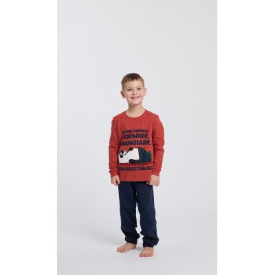 CRAZY FARM - Παιδική Πυτζάμα για Αγόρι PROCRASTINARE (2-8 ετών)