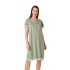 Relax - Γυναικείο Καλοκαιρινό Νυχτικό Μονόχρωμο με Πατιλέτα και Δαντέλα Cotton/Modal
