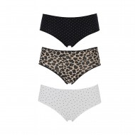Cotonella - Γυναικεία Βαμβακερά Σλιπ Midi Σετ 3 Τεμαχίων