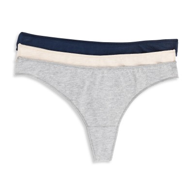 Cotonella - Γυναικεία Βαμβακερά Σλιπ String Σετ 3 Τεμαχίων