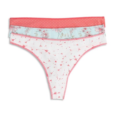 Cotonella - Γυναικεία Βαμβακερά Σλιπ String Σετ 3 Τεμαχίων